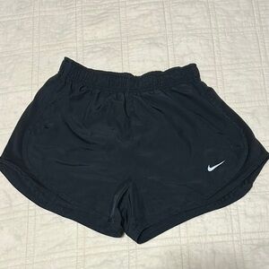 Nike Black Athletic Running Shorts Lightweight Elastic Waistband